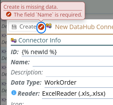 validation error