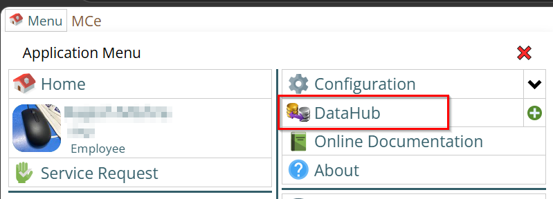 Datahub module visible
