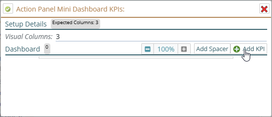 Add KPI button
