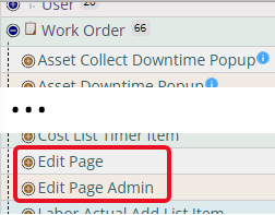 Shows technician and admin edit page ui config locations